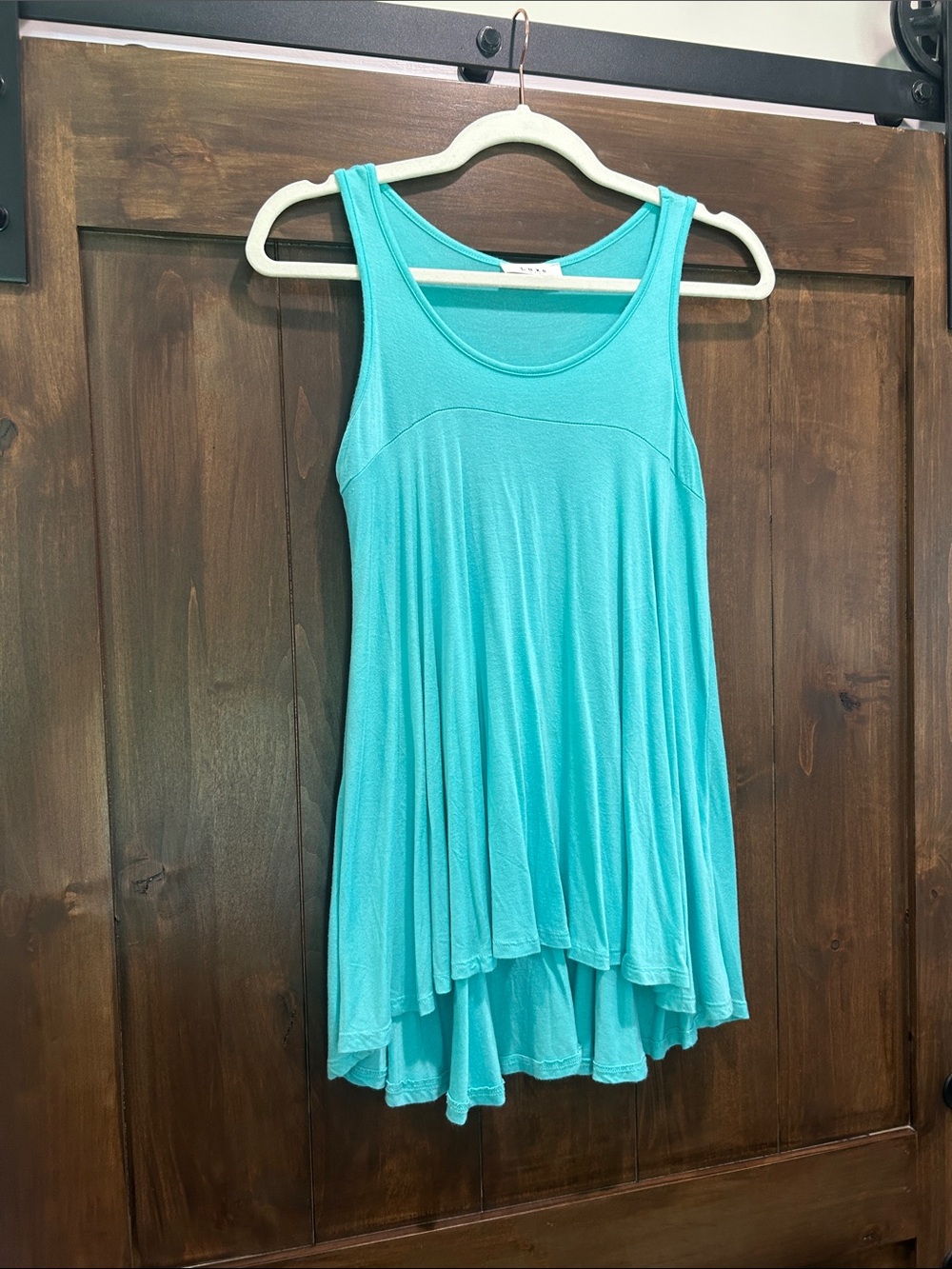 M313 Luxe Turquoise Swing Tank Top - Size Small